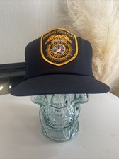 Vintage Memphis Tennessee Police Black Mesh Trucker Snapback Fechheimer Uniform
