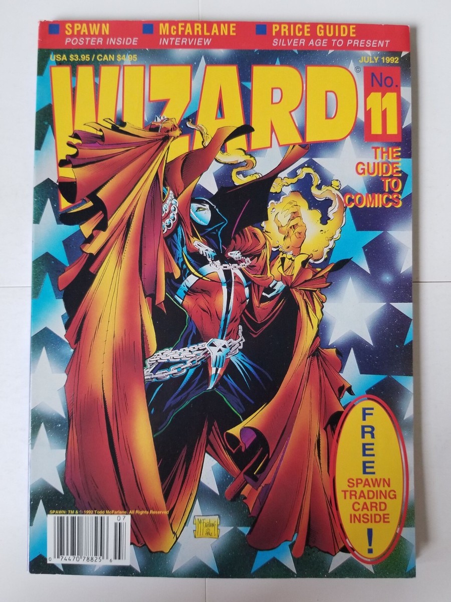 マンウォルページ Wizard magazine #11 VF/NM (1992, Wizard) Spawn / Spiderman, no
