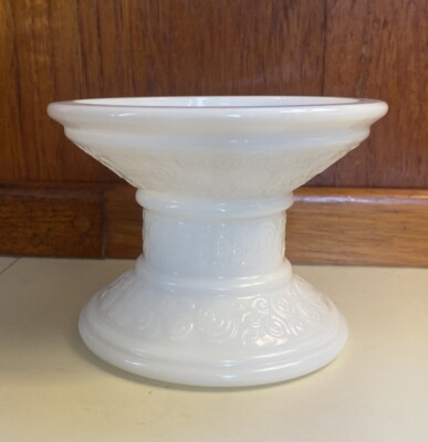 Milk Glass Pinwheel Swirl Multi Pillar Size / Tapered Candlestick Holder