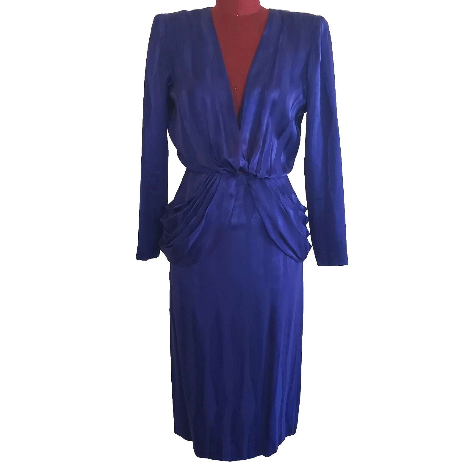 Cocktail 1980s 100% Silk Vintage Suits, Sets & Suit Separates for Women