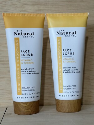 2-THE NATURAL CLINIC FACE SCRUB HONEY MOISTURIZING&SOOTHING NATURAL  6.76FLOZ