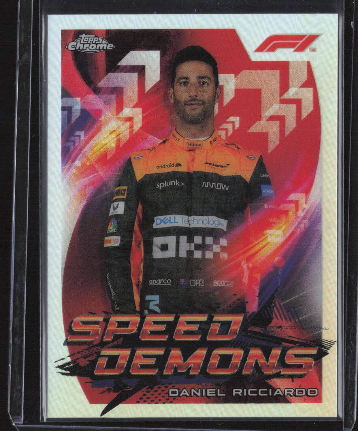 Daniel Ricciardo 2022 Topps Chrome F1 Speed Demons Refractor Insert #SD-DR