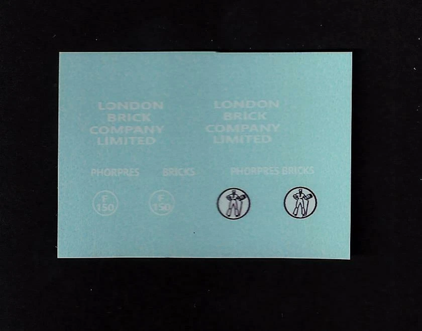 SPOT-ON 110/2b AEC FLAT BED LORRY - London Brick TRANSFERS/DECALS