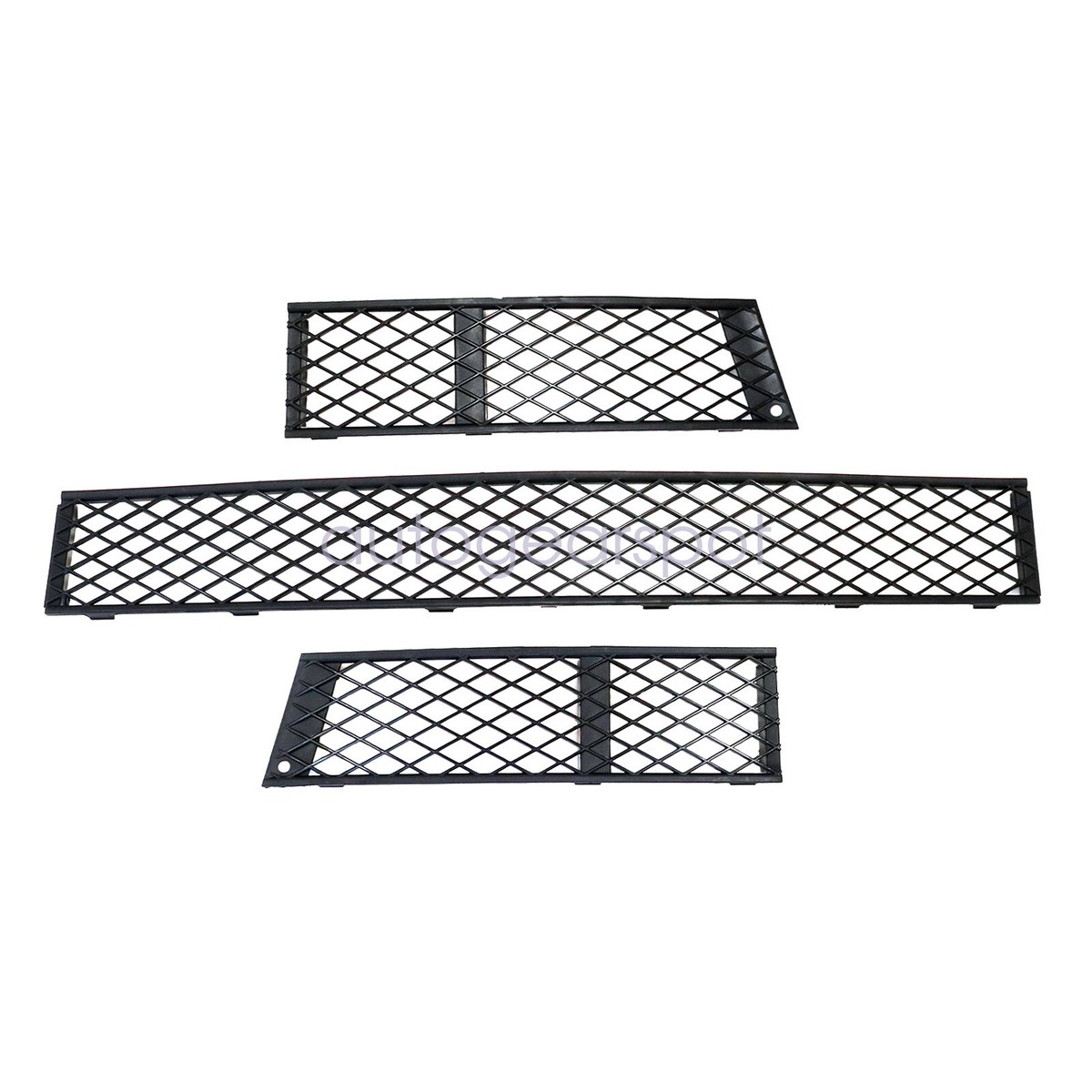 Par De Rejillas Inferiores Delanteras Para BMW Serie 7 F01/F02 2009-2015 - Estilo M Sport, Negro