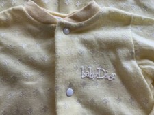 Vintage Baby Dior Layette Sleeper Unisex Yellow 0-3-6 up to 13lbs