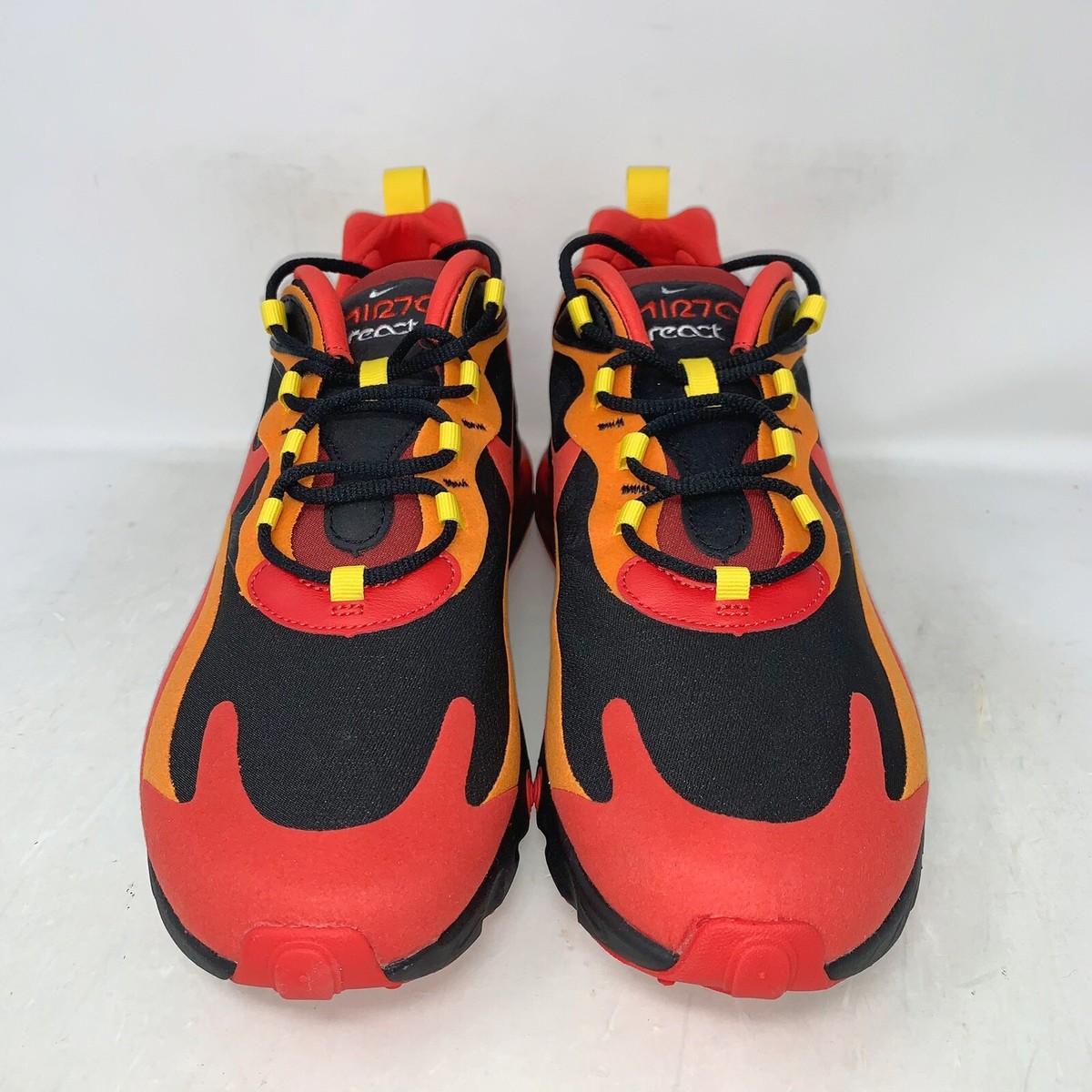 公式正規品!★AIR MAX 270 REACT MAGMA Nike Air Max 270 React Black Magma Orange (GS) - CV9638-001 - US