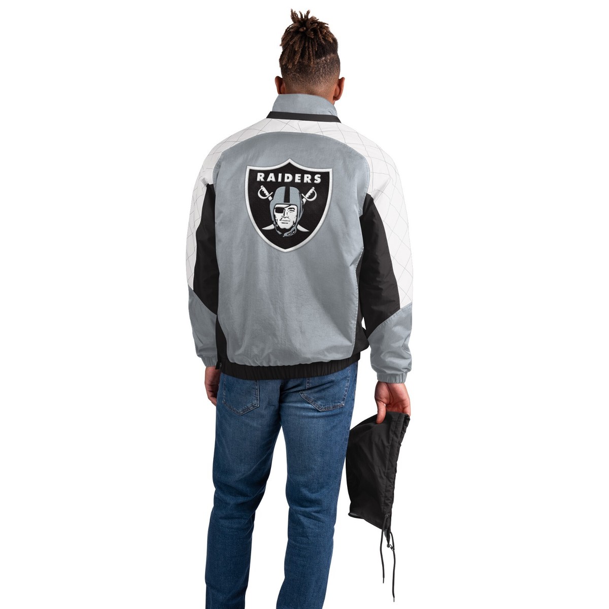 Las Vegas Raiders NFL Starter Black/Silver Body Check Pull