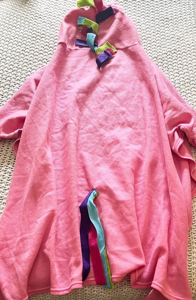 Manta con Capucha Snuggie Rosa Unicornio 50"x36" Foto 3 de 4