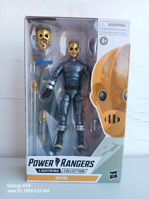 Power Rangers 2022 Action Figure  Lightning Editing Zeo Cog 7 Items Included New