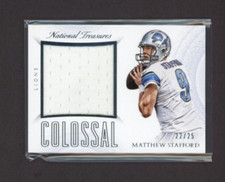 2015 Panini National Treasures Colossal Materials Matthew Stafford /25   *S42