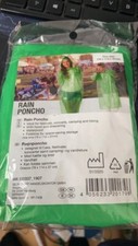 EMERGENCY WATERPROOF PONCHO RAIN CAPE IDEAL FOR FESTIVALS CAMPING OUTDOOR