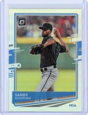 2020 DONRUSS OPTIC SILVER HOLO PRIZMS SANDY ALCANTARA #181 MARLINS 