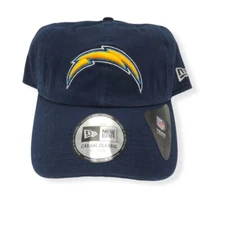 New Era Los Angeles Chargers Casual Classic Cotton Adjustable Strap Slouch Hat