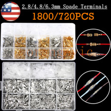 1800x Assortment Male Female Spade Terminals Set Electrical Wire Crimp Connector