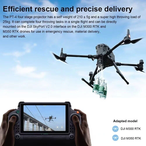 PT4 Payload Release Airdrop For Dji M300 RTK/M350 RTK Four Drop Kit App Control - Picture 3 of 7