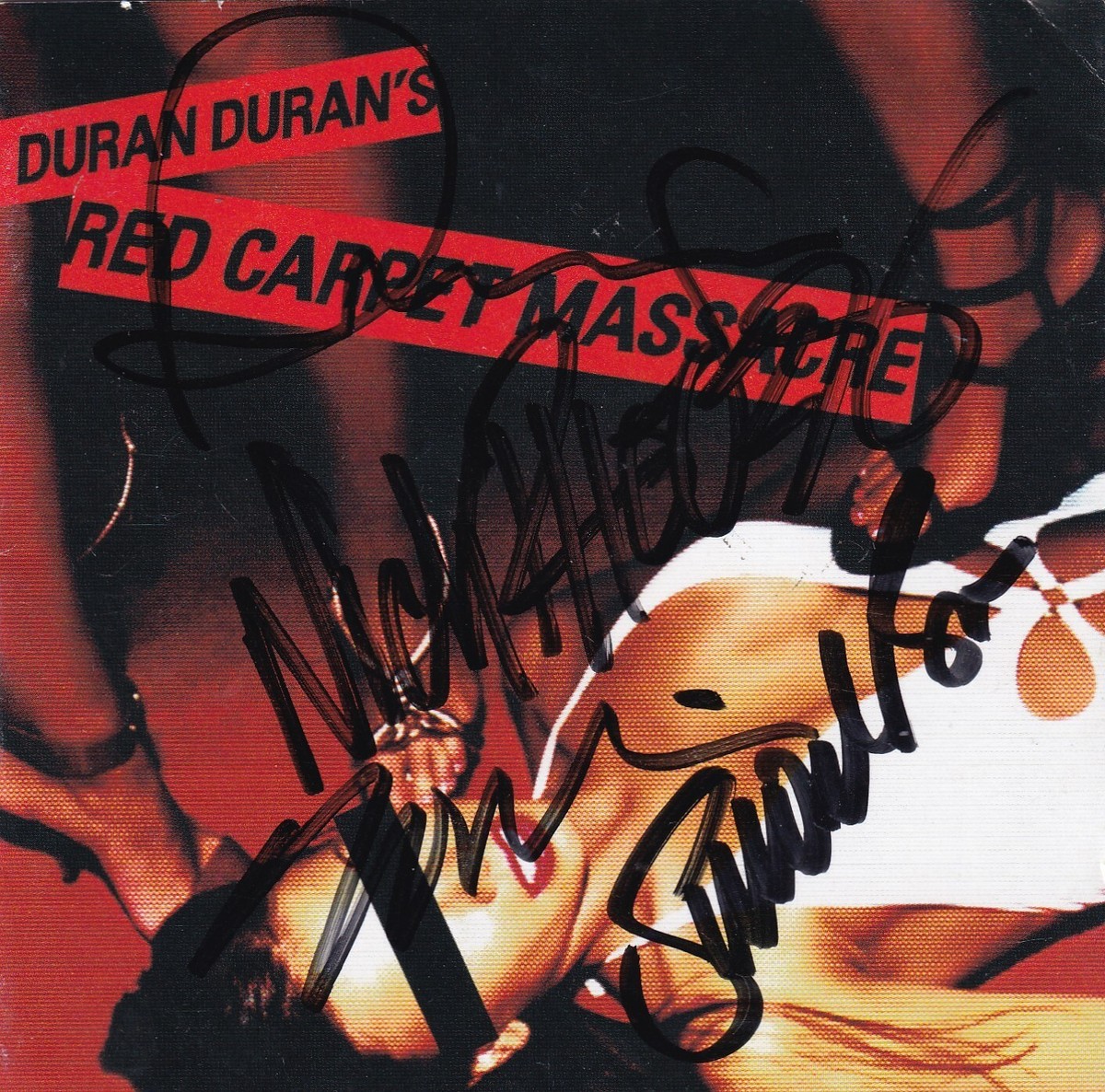 DURAN DURAN signed (RED CARPET MASSACRE Cd Cover autographed