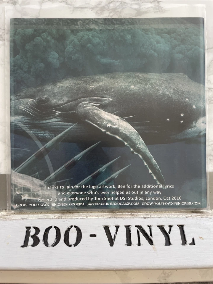 Active Slaughter - Tomorrow's Too Late 7” punk vinyl record NM / NM - Image 2 of 4