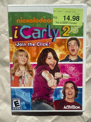 Nintendo Wii Nickelodeon iCarly 2 Join the Click Game Brand NEW Factory SEALED