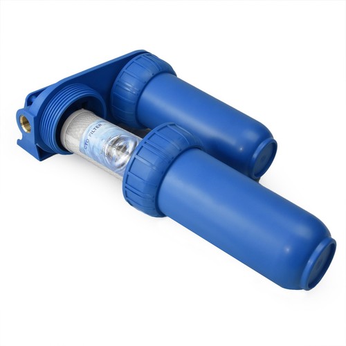 SISTEMA FILTRO ACQUA DOPPIA CARTUCCIA FILTRAZIONE Naturewater NW-BR10B2 IDRO H2O - Foto 7 di 9
