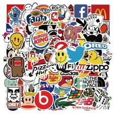 101 PCS Stickers Bomb Vinyl Skateboard Guitar Luggage Pack Tide Brand Logo Decal