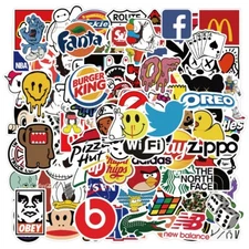 101 PCS Stickers Bomb Vinyl Skateboard Guitar Luggage Pack Tide Brand Logo Decal