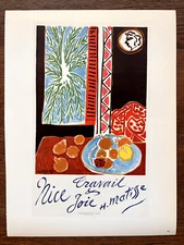 1959 Henri Matisse Poster Lithograph "Nice, Travail et Joie" Original Mourlot