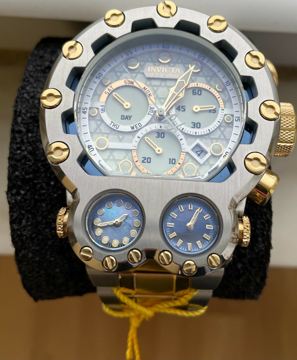 Invicta Reserve Bolt Magnum Tria Men's Watch - 52mm, Steel, Gold