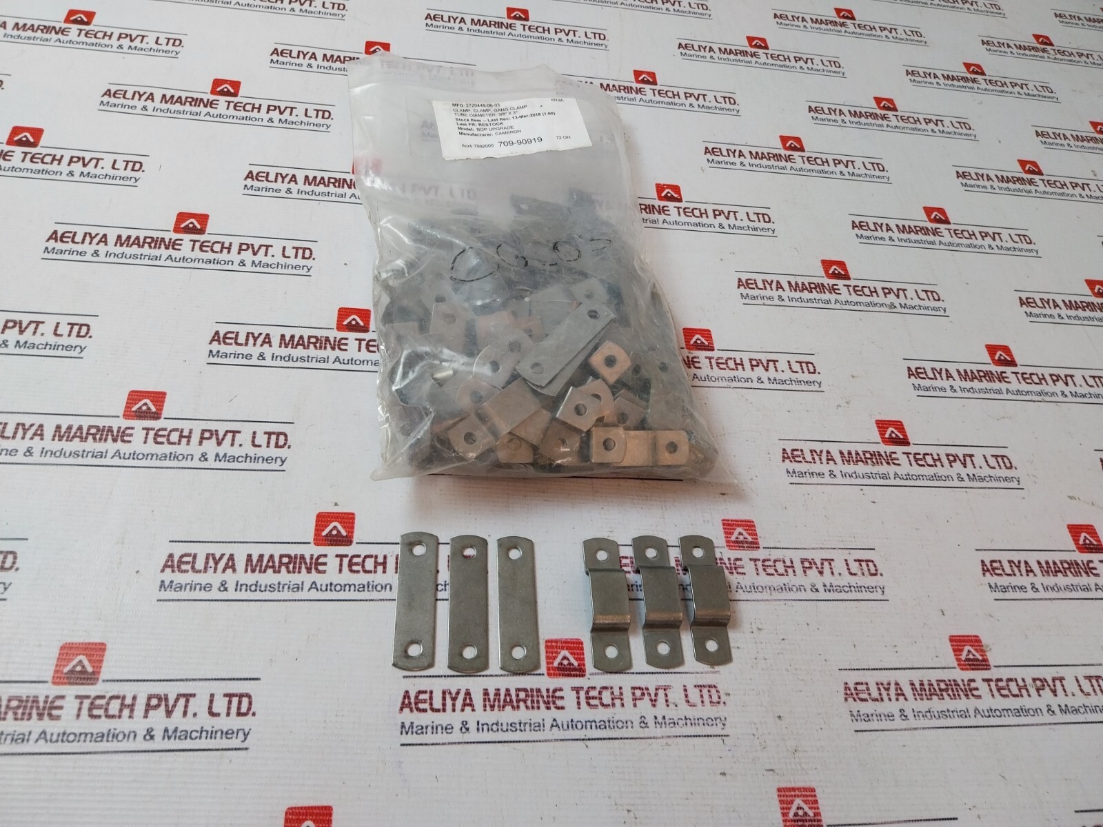 Lot of 10X Cameron 2720448-06-03 Gang Clamp Set 3/8” X 3”