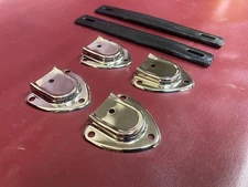 Set of Two PVC Handles with Hardware Caps for Steamer Trunk