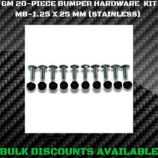 Parachoques delantero trasero cromado Grand National 1982-1987 soporte pernos tuercas inoxidables