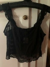 Fredericks of Hollywood Black Cami Set / Never Worn With Tags / Size Med