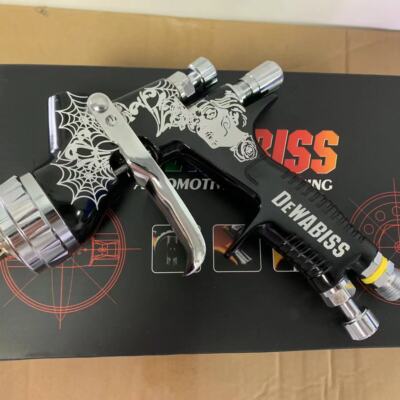 HVLP Black Spider Car Spray Gun TE20 1.3mm Nozzle Car Paint Tool