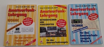 Amateurfunk Lehrgang Eckart Moltrecht 3 Büche Novice Advanced Licence Klasse A E