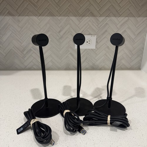 Lot of (3) Three Oculus 3P-A USB Wired Virtual Reality Motion Tracking Sensor