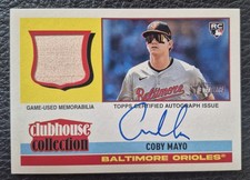 2025 Topps Coby Mayo Heritage RC Rookie Auto Relic CCAR-CM /25 Clubhouse