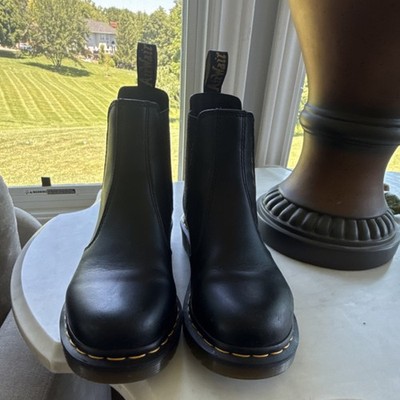 Dr.  Doc Martens 2976 Black Leather Chelsea Ankle Boots Women s US 8 EU 39 UK 6