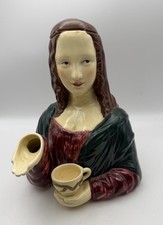 Vintage Mona Lisa Teapot Figural Ceramic Pelz...