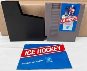 Cartucho de juego Nintendo NES Ice Hockey con folleto y estuche - probado funciona