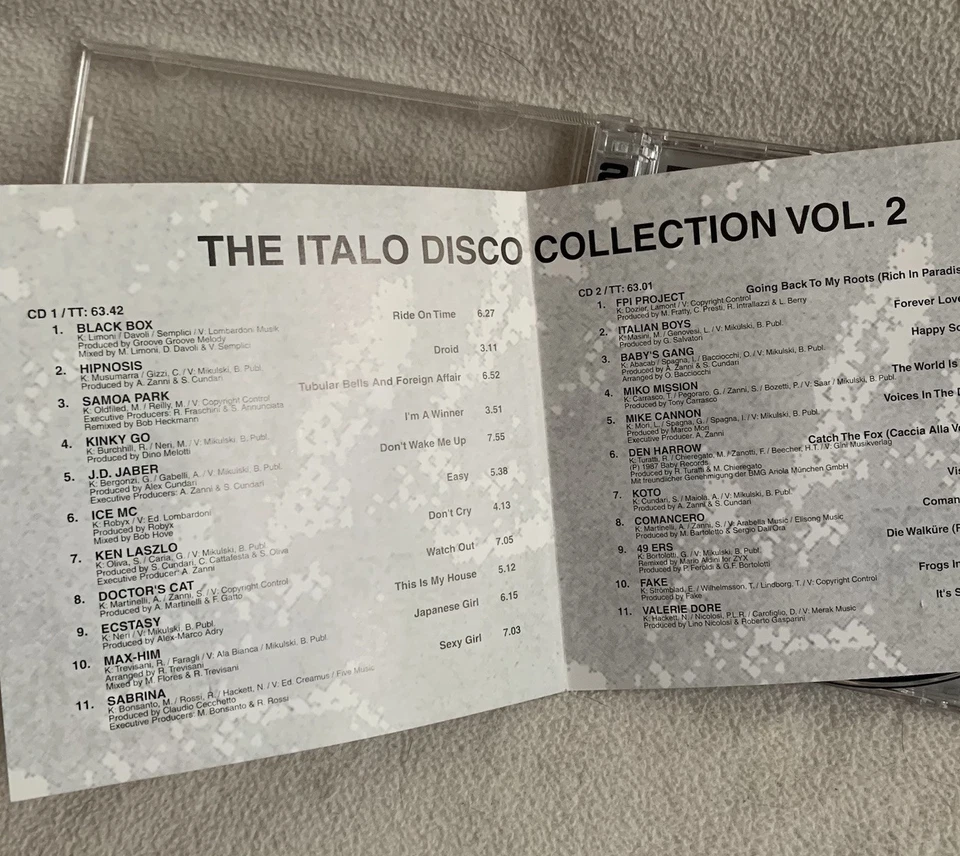 CD ZYX Italo Disco Collection Vols 2 & 3 (Sabrina, Black Box, 49ers, etc) Foto 3 de 4