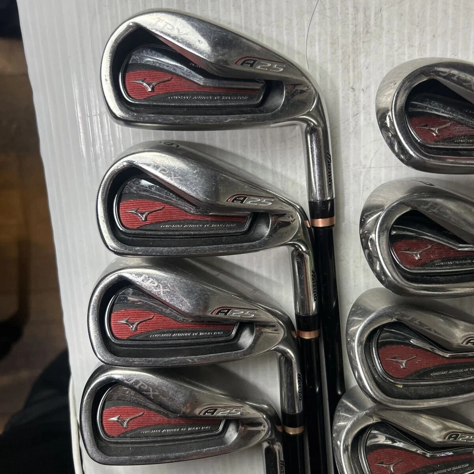 Mizuno JPX A25 Iron Set 8pcs 5-9-PW-AW-SW QUAD Flex R - image 2 of 4