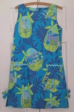 Lilly Pulitzer Vintage White Tag Negresco Lagoon Serenade Dress Size 6