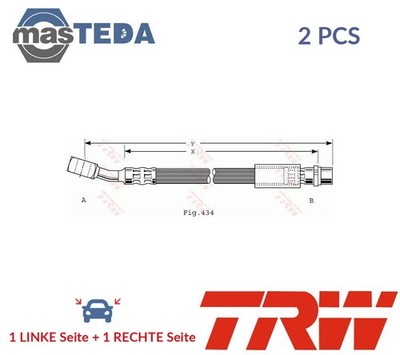 PHD474 BREMSSCHLAUCH BREMSLEITUNG VORNE TRW 2PCS NEU OE QUALITÄT