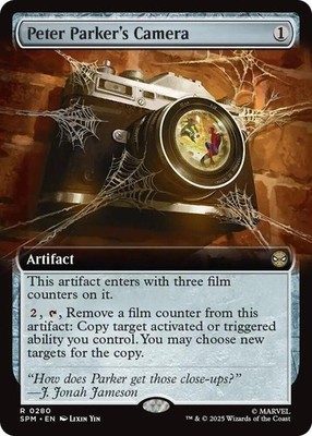Peter Parker's Camera (Extended Art) 280 Marvel's Spider-Man Magic The Gathering
