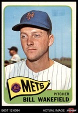 1965 Topps #167 Bill Wakefield Mets 5 - EX