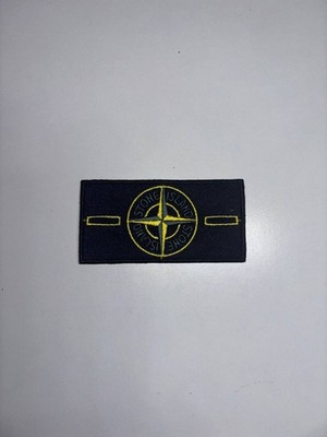 STONE ISLAND Badge +1 Buttons Black Logo Patch Compass