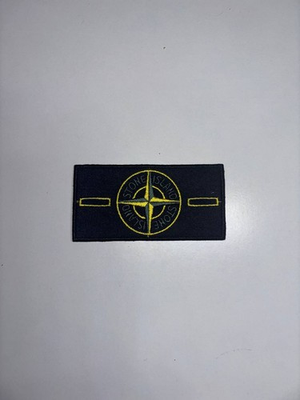 #ad STONE ISLAND Badge 1 Buttons Black Logo Patch Compass $25.00