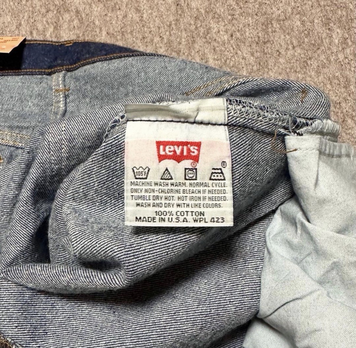 Levi’s 501 Deadstock 1990s Jeans NWT Made in USA W33 L36 Vintage Denim image 8