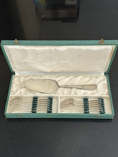 MENAGERE SERVICE A Dessert En Metal Argente Frionnet François EUR 35,00 - FR