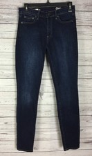 Gap 1969 Authentic True Skinny Blue 5-Pocket Mid Rise Stretch Jeans Size 26R