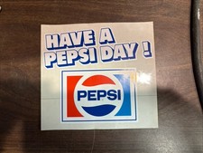 Autocollant années 1970 HAVE A PEPSI DAY Window Store plus 5 autocollants Catch That Pepsi Spirit